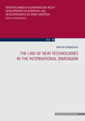 Osiejewicz |  The Law of New Technologies in the International Dimension | Buch |  Sack Fachmedien