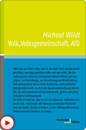 Wildt |  Volk, Volksgemeinschaft, AfD | eBook | Sack Fachmedien