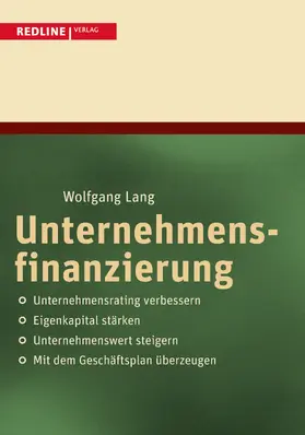 Lang |  Unternehmensfinanzierung | Buch |  Sack Fachmedien