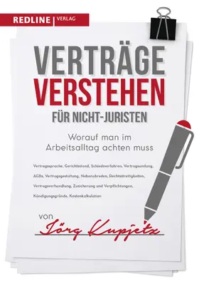 Kupjetz |  Verträge verstehen für Nicht-Juristen | Buch |  Sack Fachmedien