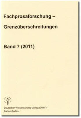 Keil |  Fachprosaforschung - Grenzüberschreitungen Band 7 (2011) | Buch |  Sack Fachmedien