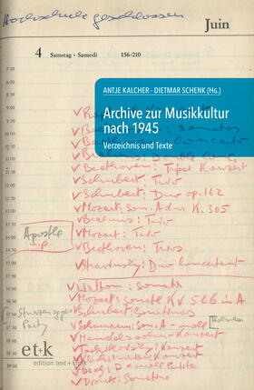  Archive zur Musikkultur nach 1945 | Buch |  Sack Fachmedien