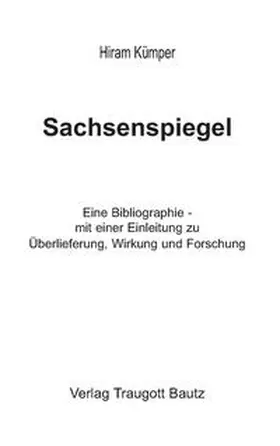 Kümper |  Sachsenspiegel | eBook | Sack Fachmedien