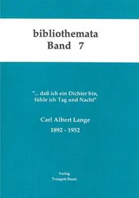 Kühn / Mahn / Marbach | Carl Albert Lange 1892-1952 | E-Book | sack.de