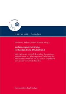 Schulze / Zenin / Dombert |  Verfassungsentwicklung in Russland und Deutschland | Buch |  Sack Fachmedien