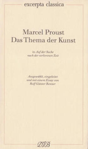 Proust / Renner |  Das Thema der Kunst | Buch |  Sack Fachmedien