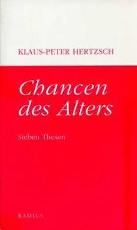 Hertzsch |  Chancen des Alters | Buch |  Sack Fachmedien