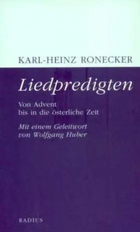 Ronecker |  Liedpredigten | Buch |  Sack Fachmedien