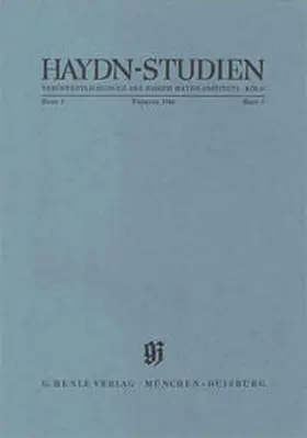 Thomas | Haydn Studien. Veröffentlichungen des Joseph Haydn-Instituts Köln. Band I, Heft 2, Februar 1966 | Buch | 978-3-87328-133-2 | sack.de