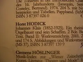 Hodick |  Johannes Klais (1852-1925) | Buch |  Sack Fachmedien