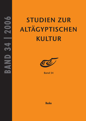 Altenmüller / Kloth |  Studien zur Altägyptischen Kultur Band 34 | eBook | Sack Fachmedien