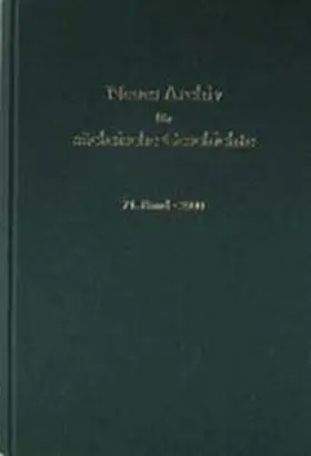 Blaschke |  Neues Archiv für sächsische Geschichte / Neues Archiv für sächsische Geschichte, 71. Band (2000) | Buch |  Sack Fachmedien