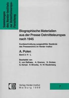  Biographische Materialien aus der Presse Ostmitteleuropas nach 1945 | Buch |  Sack Fachmedien