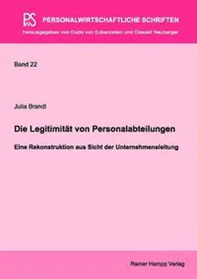 Brandl |  Die Legitimität von Personalabteilungen | Buch |  Sack Fachmedien