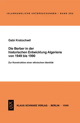 Kratochwil |  Die Berber in der historischen Entwicklung Algeriens von 1949 bis 1990 | Buch |  Sack Fachmedien