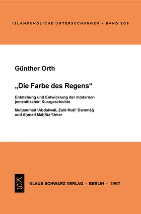 Orth |  Die Farbe des Regens | Buch |  Sack Fachmedien