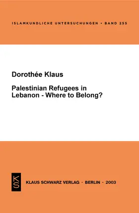 Klaus |  Palestinian Refugees in Lebanon - Where to belong? | Buch |  Sack Fachmedien