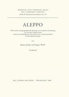 Gaube / Wirth |  Aleppo | Buch |  Sack Fachmedien