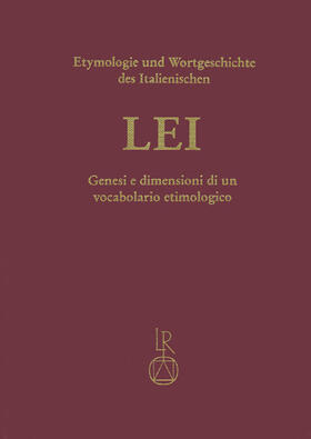 Pfister |  Lessico Etimologico Italiano | Buch |  Sack Fachmedien