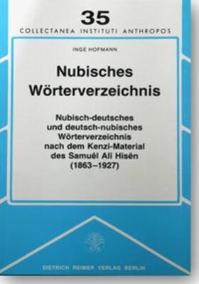 Hofmann |  Nubisches Wörterverzeichnis | Buch |  Sack Fachmedien