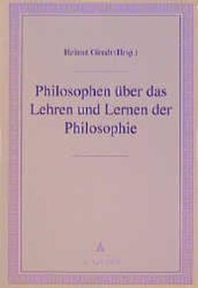 Girndt |  Philosophen über das Lehren und Lernen der Philosophie | Buch |  Sack Fachmedien