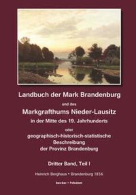 Berghaus |  Landbuch der Mark Brandenburg und des Markgrafthums Nieder-Lausitz. Zweiter Band | Buch |  Sack Fachmedien