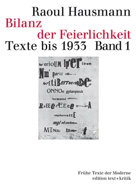 Hausmann |  Bilanz der Feierlichkeit. Texte bis 1933 | Buch |  Sack Fachmedien