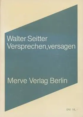 Seitter |  Versprechen, versagen | Buch |  Sack Fachmedien