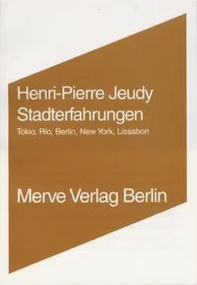 Jeudy |  Stadterfahrungen | Buch |  Sack Fachmedien