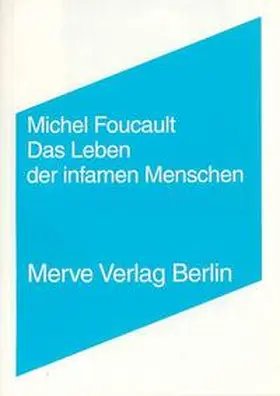 Seitter / Foucault | Das Leben der infamen Menschen | Buch | 978-3-88396-165-1 | sack.de