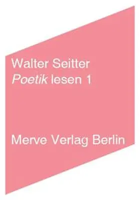 Seitter |  Poetik lesen 1 | Buch |  Sack Fachmedien