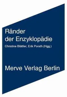 Barck / Dotzler / Haverkamp | Ränder der Enzyklopädie | Buch | 978-3-88396-289-4 | sack.de