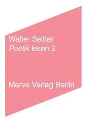 Seitter |  Poetik lesen 2 | Buch |  Sack Fachmedien