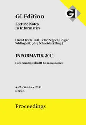 Gesellschaft für Informatik e.V., Bonn / Heiß / Pepper |  GI Edition Proceedings Band 192 Informatik 2011 | Buch |  Sack Fachmedien