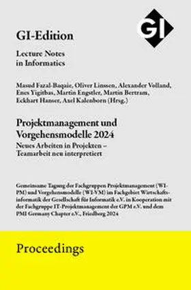 Fazal-Baqaie / Linssen / Volland |  GI Edition Proceedings Band 353 - PVM 2024 | Buch |  Sack Fachmedien