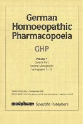 Benyunes |  German Homoeopathic Pharmacopoeia Supplement 2005 | Buch |  Sack Fachmedien