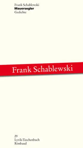 Schablewski |  Schablewski, F: Mauersegler | Buch |  Sack Fachmedien