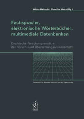 Heinrich / Heiß |  Fachsprache, elektronische Wörterbücher, multimediale Datenbanken | Buch |  Sack Fachmedien