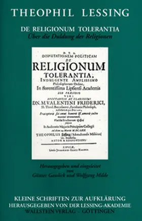 Gawlick / Lessing / Milde |  De Religionum Tolerantia | Buch |  Sack Fachmedien