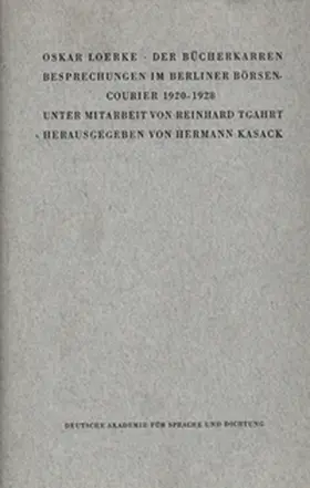 Kasack / Loerke |  Der Bücherkarren | Buch |  Sack Fachmedien