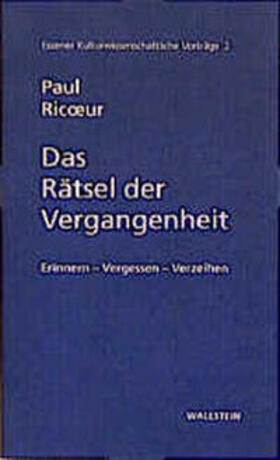 Ricoeur |  Das Rätsel der Vergangenheit | Buch |  Sack Fachmedien