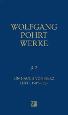 Pohrt / Bittermann |  Werke Band 5.2 | Buch |  Sack Fachmedien