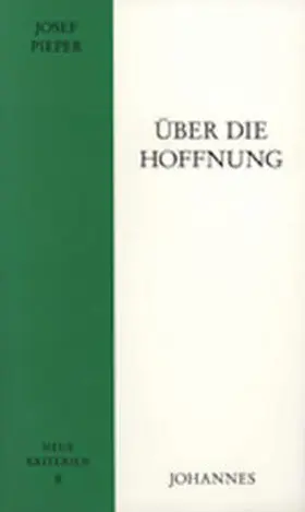 Pieper |  Über die Hoffnung | Buch |  Sack Fachmedien