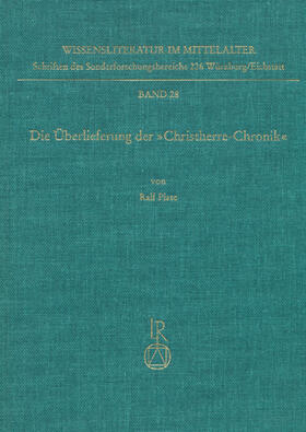 Plate |  Die Überlieferung der »Christherre-Chronik« | Buch |  Sack Fachmedien