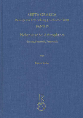 Stelter |  Nebensätze bei Aristophanes | Buch |  Sack Fachmedien