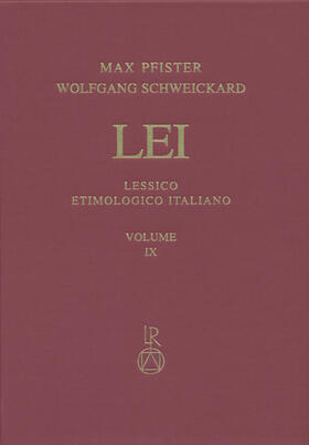 Pfister / Schweickard |  Lessico Etimologico Italiano. Band 9 (IX) | Buch |  Sack Fachmedien