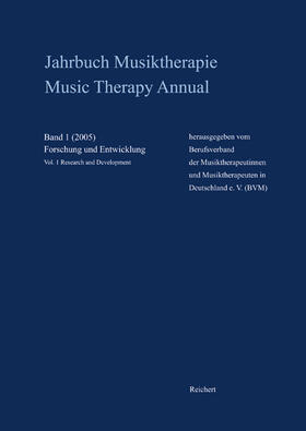 Schirmer / Berufsverband der Musiktherapeutinnnen und Musiktherapeuten in Deutschland e.V. |  Jahrbuch Musiktherapie / Music Therapy Annual | Buch |  Sack Fachmedien