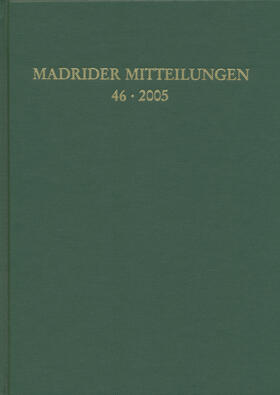 Deutsches Archäologisches Institut. Abteilung Madrid |  Madrider Mitteilungen | Buch |  Sack Fachmedien