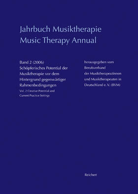 Berufsverband der Musiktherapeutinnnen und Musiktherapeuten in Deutschland e.V. |  Jahrbuch Musiktherapie / Music Therapy Annual | Buch |  Sack Fachmedien