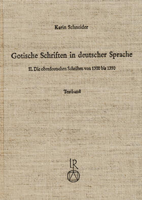 Schneider |  Gotische Schriften in deutscher Sprache | Buch |  Sack Fachmedien